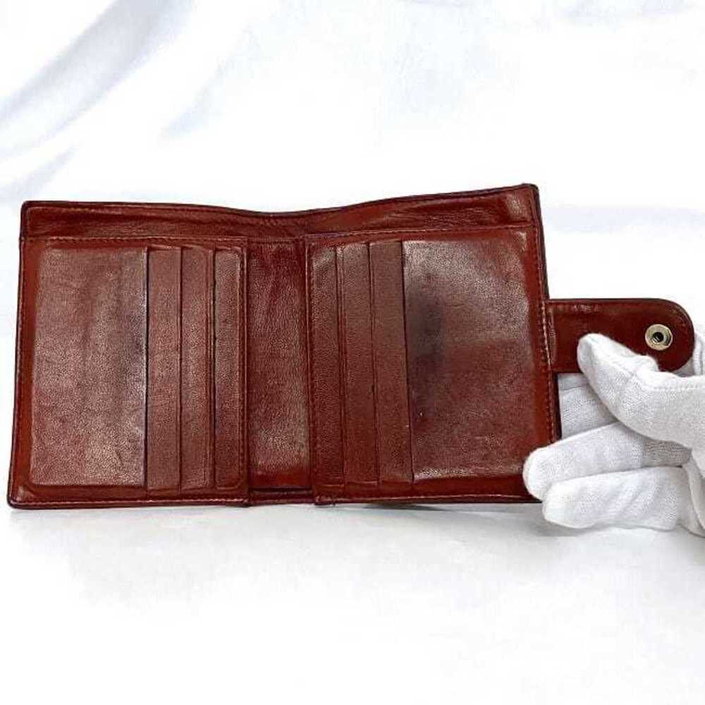 CHANEL Red Caviar Leather Logo Wallet - Picture 4 of 11